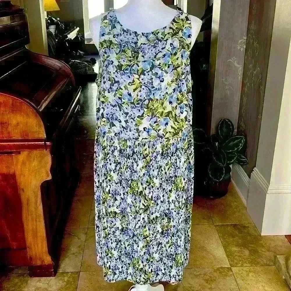 J Jill  ladies large sleeveless dress excellent condition lined from waist down. - Picture 12 of 15